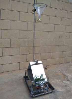 AATCC42 Áo thử nghiệm thâm nhập tác động với 610mm Cone Height 335x285x1080mm