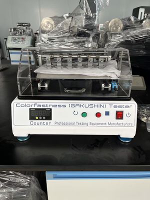 Mua Máy thử độ bền màu ma sát bề mặt JIS L0849 II Gakushin với 6 trạm làm việc, tải 2N và tốc độ 30 vòng/phút sản xuất trực tuyến