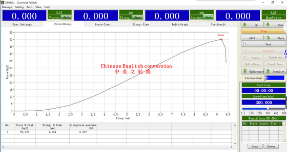 Máy kiểm tra độ bền và độ bền điều khiển máy tính 100 - 500N cho vật liệu phổ thông