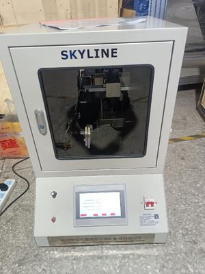 ISO 340 AS1334.10 Máy kiểm tra cháy dọc dây chuyền vận chuyển với máy đốt Bunsen 10,5mm và xoay điều chỉnh 0 ° 45 ° để kiểm tra khả năng cháy