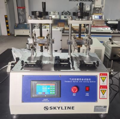 Giá tốt 8 Stations Pneumatic Button Life Tester with Touch Screen Control for Key Durability Testing trực tuyến